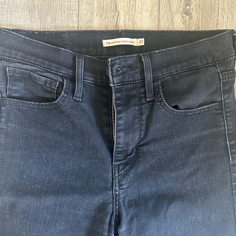 Black High Rise Super Skinny Jeans